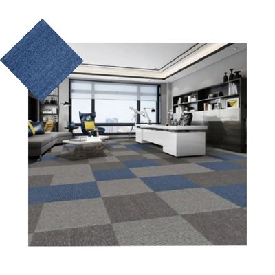 Abstract Pattern Gray Loop Pile Commercial Carpet Tiles 50x50 Polipropilene Bitume