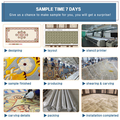 Hotel Lobby Hall Manifattura Acrilica Lana Seta Viscose Tapis Da Soggiorno Con Intaglio