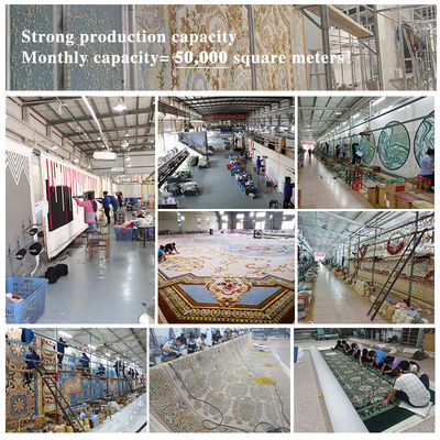 Hotel Lobby Hall Manifattura Acrilica Lana Seta Viscose Tapis Da Soggiorno Con Intaglio