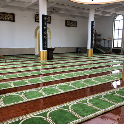 Modello floreale di tappeto di moschea Rollo per la moschea moderna di preghiera tappeto di chiesa