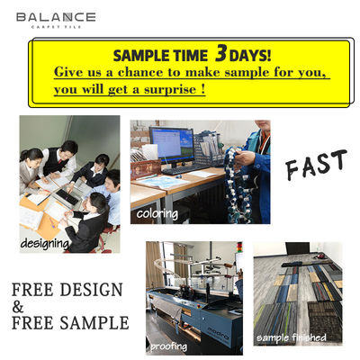 Piastrelle antiscivolo in PVC con supporto a disegno astratto per ufficio 50x50 per sala conferenze