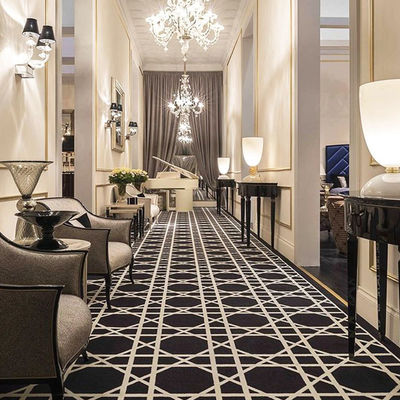 Tappeto a disegno personalizzato per corridoi di hotel di lusso e sale banchetti nei luoghi commerciali