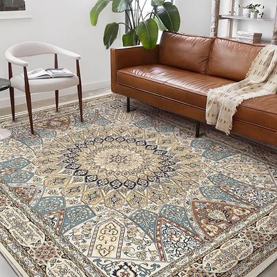 Decorazione di casa Vintage di moda Area del soggiorno tappeto grande lavaggio d'acqua morbido tappeto