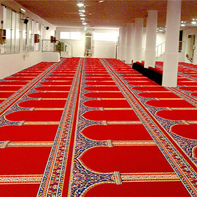 Moquette per la preghiera della moschea 100% Acrilico Soluzione tuffata a mano tinto Rivestimento del pavimento islamico