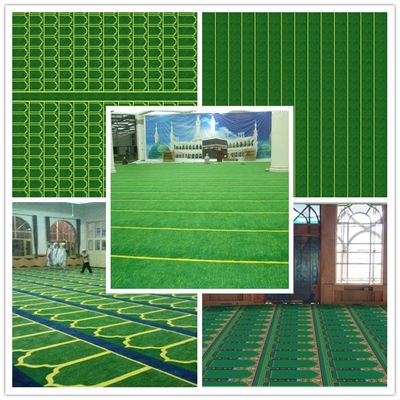 Moquette per la preghiera della moschea 100% Acrilico Soluzione tuffata a mano tinto Rivestimento del pavimento islamico