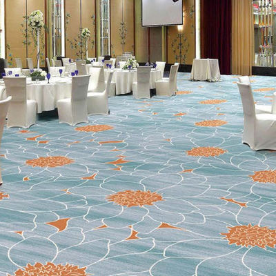 5 Star Hotel Pavimento Disegno personalizzato Axminster tappeto con materiale di supporto di iuta / PP