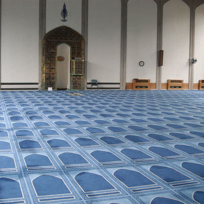 Tappeto a pila tagliato a mano per moschea hotel 100% acrilico 10 mm tela di cotone