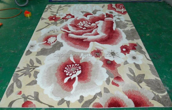 Tappeto orientale di lana tuffata fatto a mano con design e colore personalizzabili