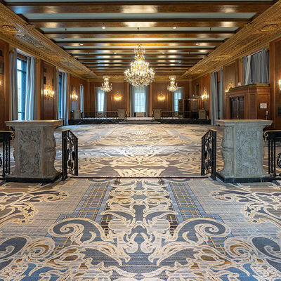 Design Abstract Pattern Infiammabile Lana PP Materiale tappeto per hotel per soggiorno moderno