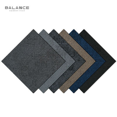 Mulit Level Loop Pile 50x50cm o Plank Commercial Carpet Tile 100% SD Nylon Modular