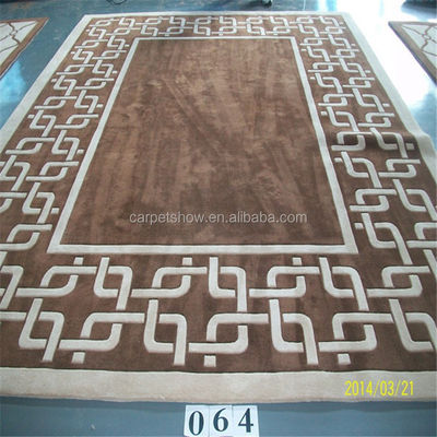 Moderno design Tecnica di pila di taglio tuffato spessore 10 mm ovale 100% tappeto di lana fatto a mano per la casa