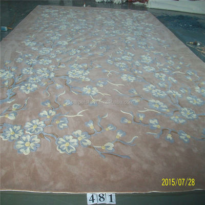 Tappeto a modello floreale rettangolare 100% lana Acrilico Tufted Cut Pile spessore 10 mm per preghiera in bagno