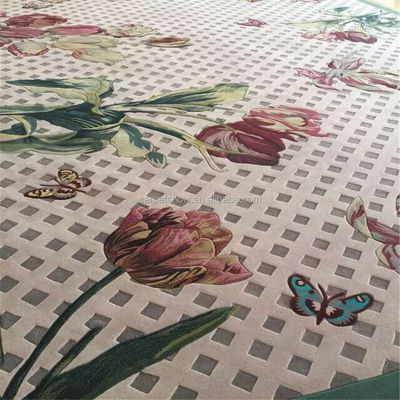 Tappeto a modello floreale rettangolare 100% lana Acrilico Tufted Cut Pile spessore 10 mm per preghiera in bagno