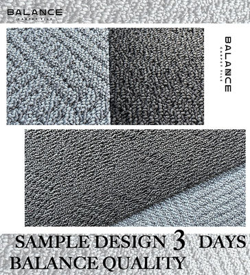 Carpetto per ufficio modulare in polipropilene commerciale 60x60 in PVC con supporto per la durata