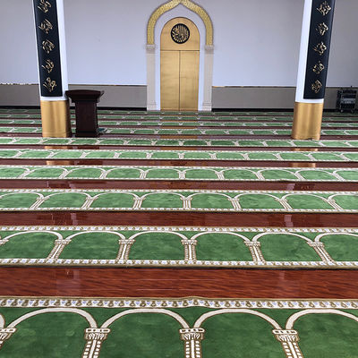 OEM ODM Sì 100% PP Stampa su misura Moquette della moschea per Sala di preghiera 550g/mq