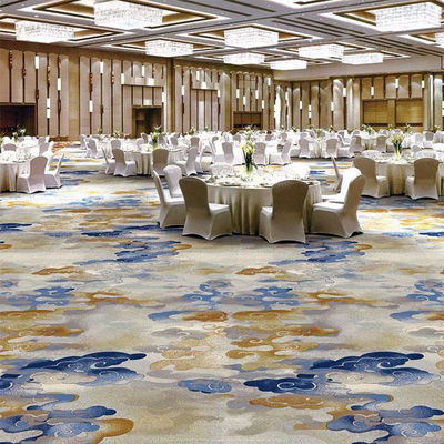 Disegno floreale rettangolare Tufted lana materiale PP Nylon tappeto stampato per l'area della hall