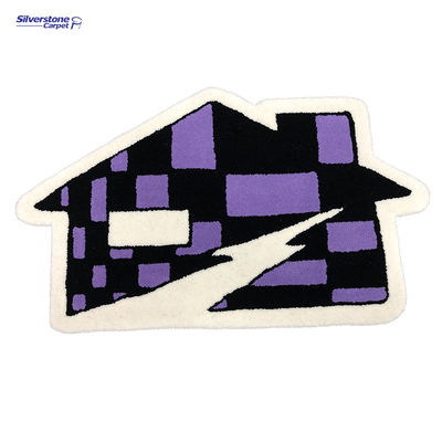 Hotel Lobby Hall Custom Moderno Abstract Tapis Man Tufted 3D Spesso Acrilico Lana Logo Mat