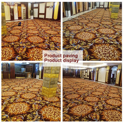 Camera d'albergo 100% Nylon Stampato Broadloom Cut Pile Tappeto d'albergo con 4m/3.66m di larghezza