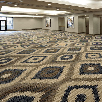 Camera d'albergo 100% Nylon Stampato Broadloom Cut Pile Tappeto d'albergo con 4m/3.66m di larghezza