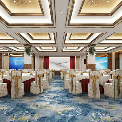 Decorazione della hall della hall dell'hotel con tappeti per pavimenti stampati moderni in massa