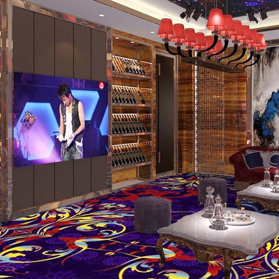 Tappeto Axminster a prova di fuoco personalizzato per night club in nylon e lana