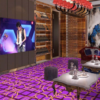 Tappeto Axminster a prova di fuoco personalizzato per night club in nylon e lana