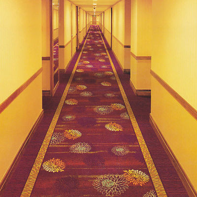 Antimicrobici Star Hotel Da parete a parete Lana Moquette Machine Tufting Corridoio Corridoio tappeti 3d