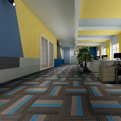 Piastrelle di tappeto in PVC con modello astratto moderno per il corridoio del soggiorno dell'ufficio