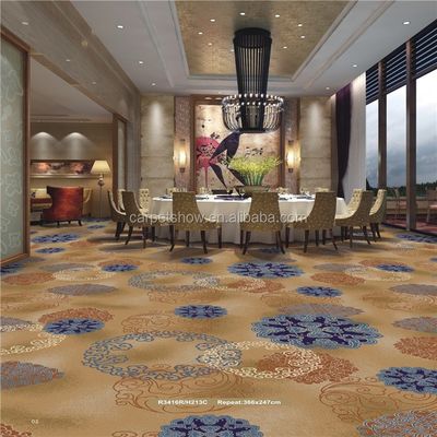 Tappeto stampato in 100% nylon per hotel sale da banchetto camere da letto PVC decorativo esterno