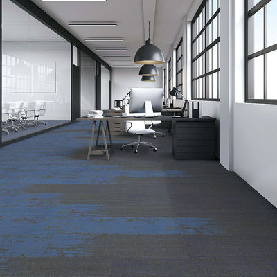 Abstract Pattern 100% Nylon 6 Pvc Carpet Tile per spazi commerciali in giallo