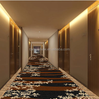 Supporto taglie personalizzate tappeti per corridoi di hotel moderni con disegno floreale Jacquard personalizzato