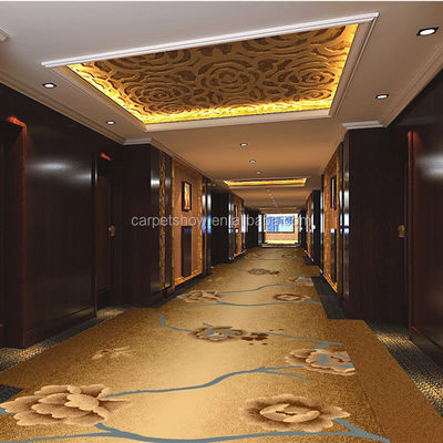 Supporto taglie personalizzate tappeti per corridoi di hotel moderni con disegno floreale Jacquard personalizzato