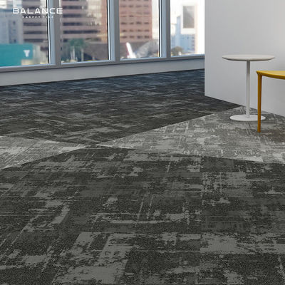 Medium Pile Heavy Traffic Stile Nero 600X600 Tappeto Piastrelle Ufficio Nylon Jacquard Tappeto