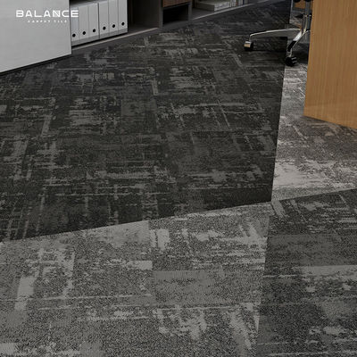 Medium Pile Heavy Traffic Stile Nero 600X600 Tappeto Piastrelle Ufficio Nylon Jacquard Tappeto