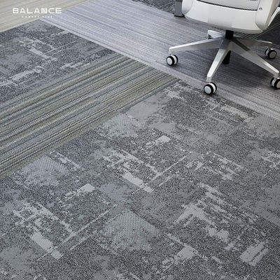 Medium Pile Heavy Traffic Stile Nero 600X600 Tappeto Piastrelle Ufficio Nylon Jacquard Tappeto