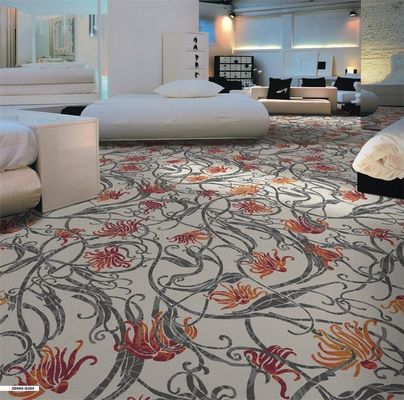 Tappeto con supporto in poliestere Axminster Floral Design Commercial Printed Carpet with and Broadloom