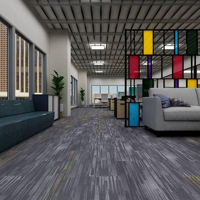 Tappeto modulare per ufficio in nylon con supporto in PVC Tappeto quadrato spessore 50x50