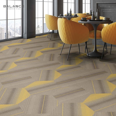 Decorativo Disegno Colorato Piastrelle di tappeto esagonale lavabili in nylon ignifugo
