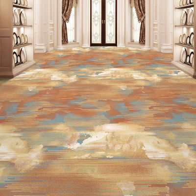 Tappeto in nylon Axminster di design personalizzato per pavimenti di hotel di lusso a forma rettangolare