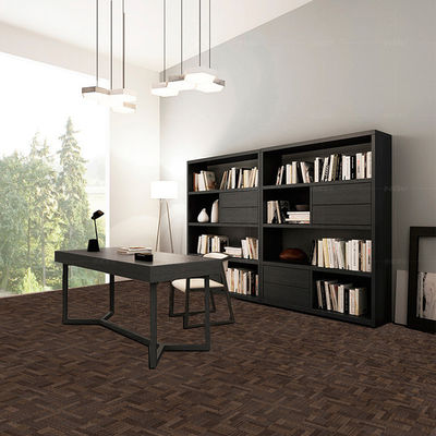 Piastrelle di tappeto in PVC a forma di anello quadrato per ufficio e casa 100% materiale in polipropilene