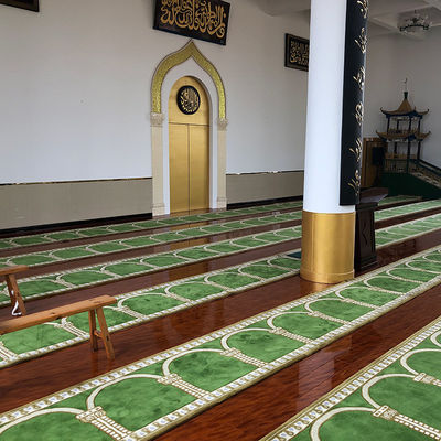 Tappeto Axminster di fabbricazione automatica per la moschea Chiesa Lana lavabile/Nylon Corridoio a prova di fuoco
