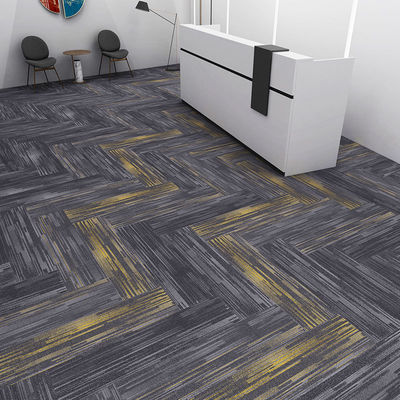 Office stile moderno 100% resilya nylon quadrato linearità pavimento rimovibile tappeto 50x50