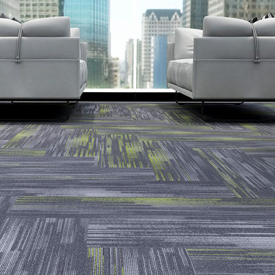 Office stile moderno 100% resilya nylon quadrato linearità pavimento rimovibile tappeto 50x50