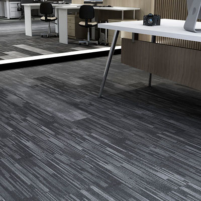 Office stile moderno 100% resilya nylon quadrato linearità pavimento rimovibile tappeto 50x50