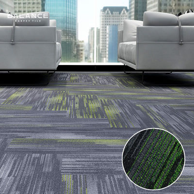 Office stile moderno 100% resilya nylon quadrato linearità pavimento rimovibile tappeto 50x50
