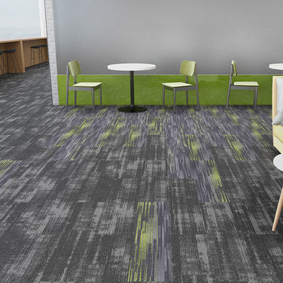 Office stile moderno 100% resilya nylon quadrato linearità pavimento rimovibile tappeto 50x50