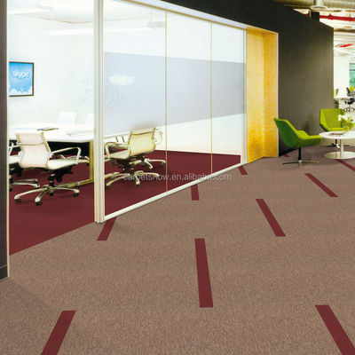 Piastrelle di tappeto in PVC con backcontec per pavimenti per uffici commerciali