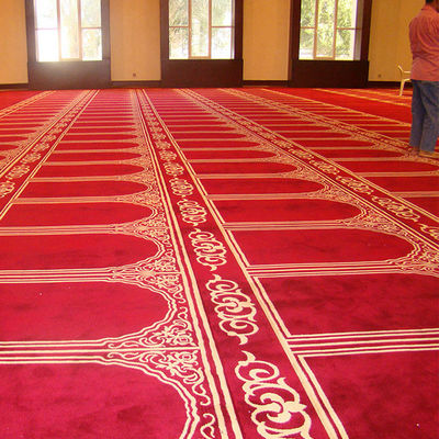 Modelli personalizzati Moschea Preghiera tappeto taglio pila costruzione 4 * 25 M roll Moschea musulmana