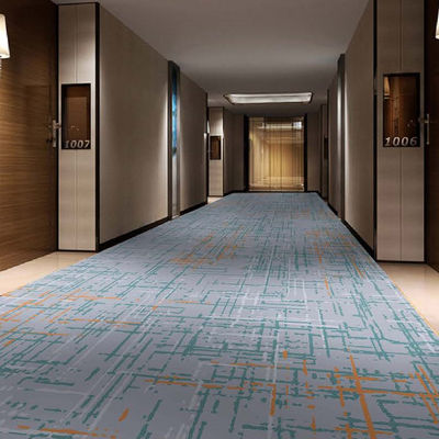 Tappeto per hotel Axminster stampato a modello moderno su misura per la produzione da parete a parete
