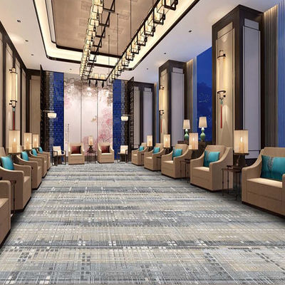Tappeto per hotel Axminster stampato a modello moderno su misura per la produzione da parete a parete